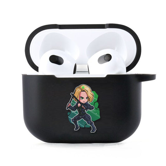 Black Widow Scarlet Cartoon Airpods 3 Case